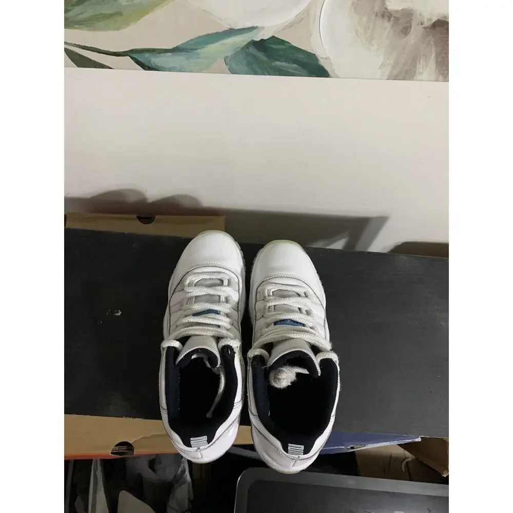 Size 5.5y- Air Jordan 11 Shoes Retro Low Legend Blue GS 528896-117